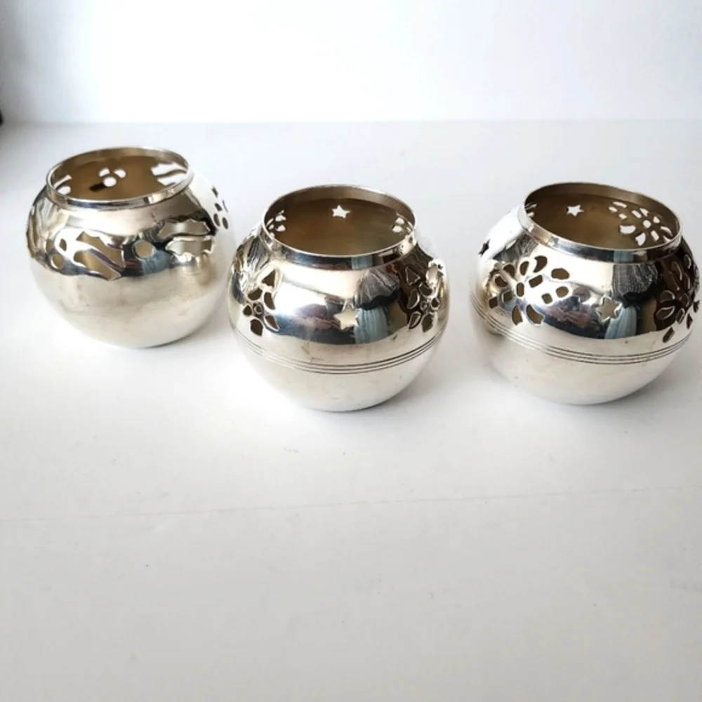 Silver Plated Candle Holders